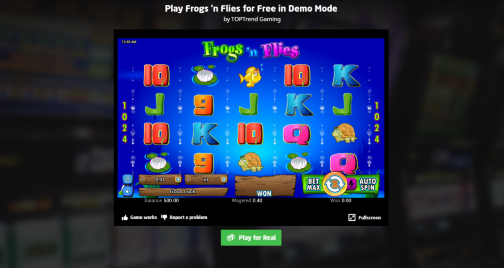 Frog n Flies judi slot