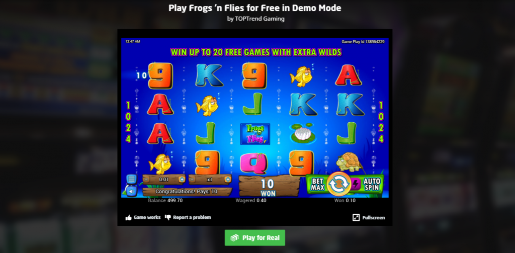 Frog n Flies slot