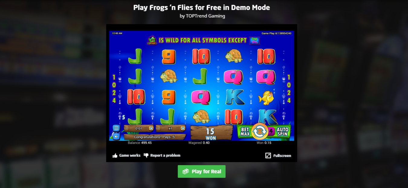 Slot Online Frog n Flies Indonesia