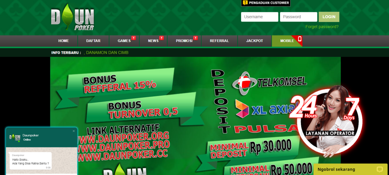 Daunpoker: Agen Poker Online Terbaik