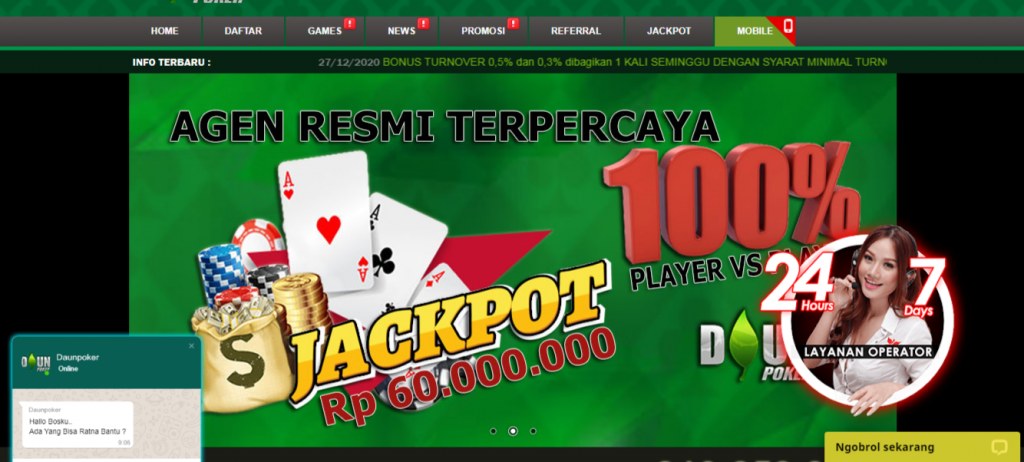 Daunpoker situs judi online