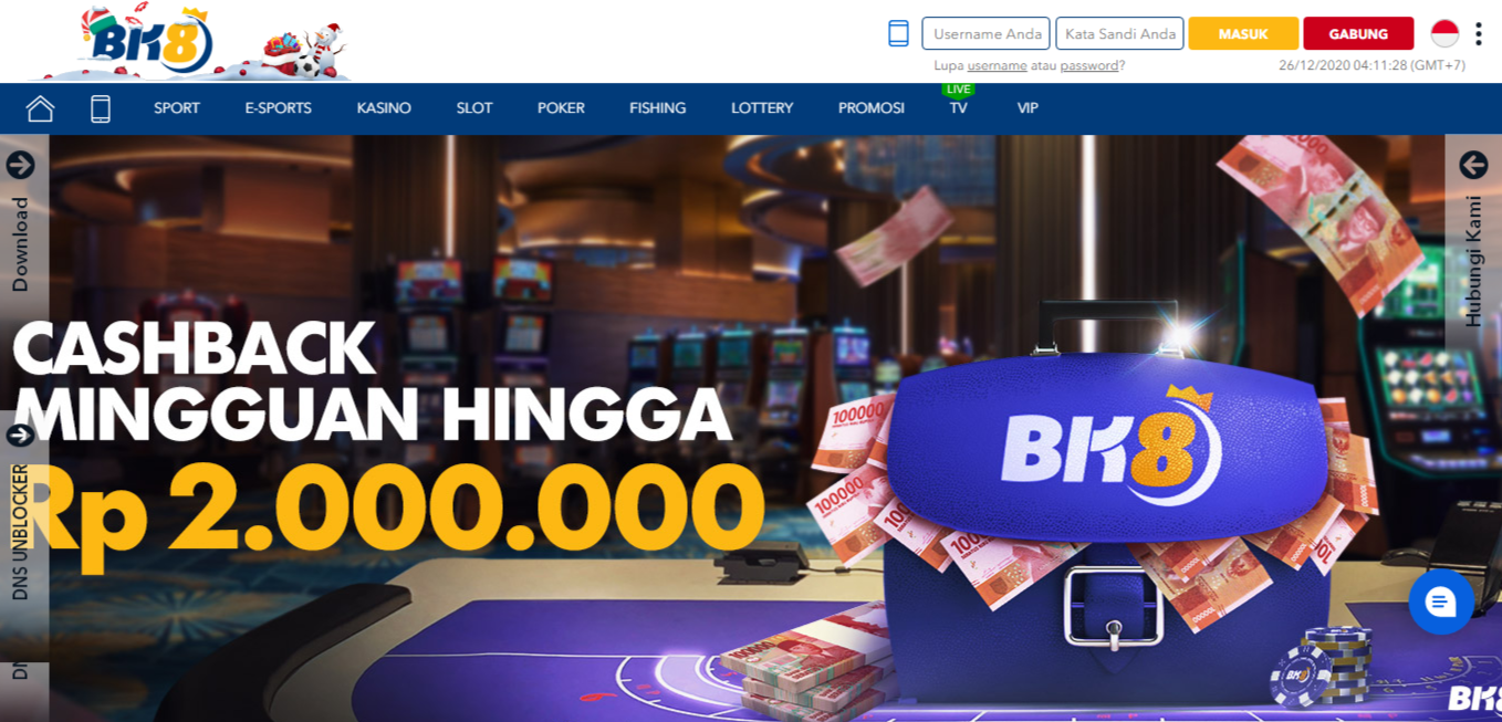 Bonus untuk Member Baru Situs Slot Online Terpercaya, BK8